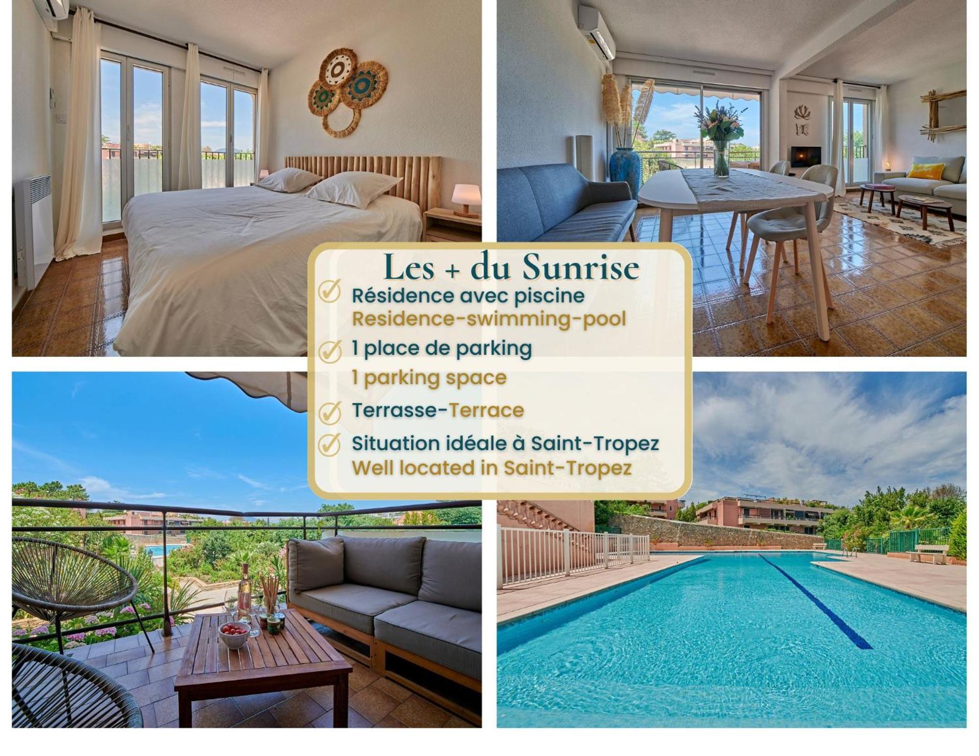 Sunrise -swimming-pool-saint-tropez Center-parking Apartamento